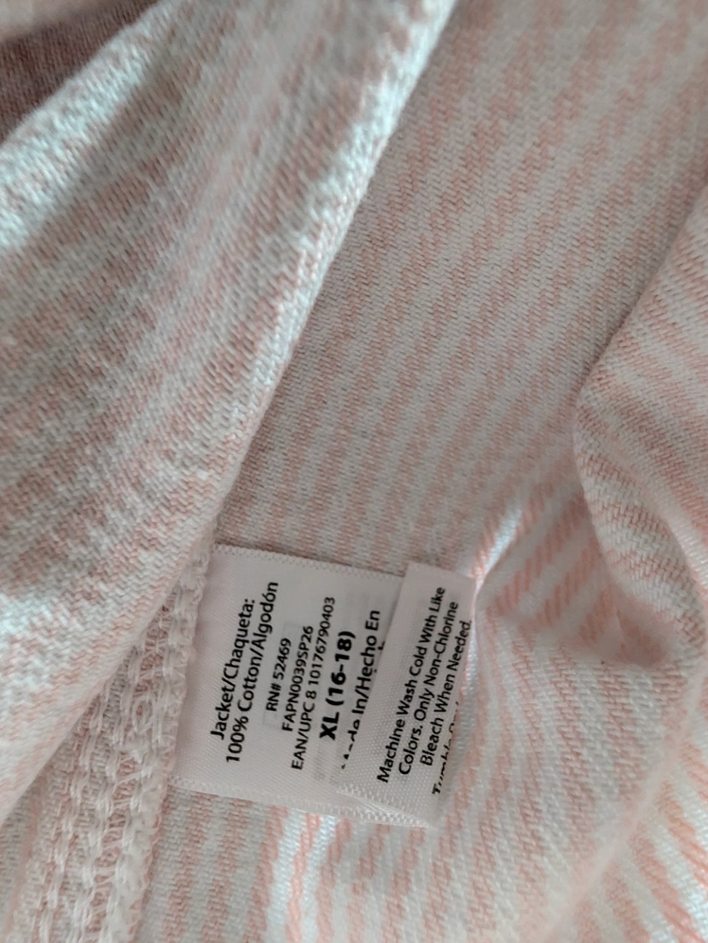 Free Assembly Women's Pink Stripe Corduroy Denim Trucker Jacket - Picture 7 of 9